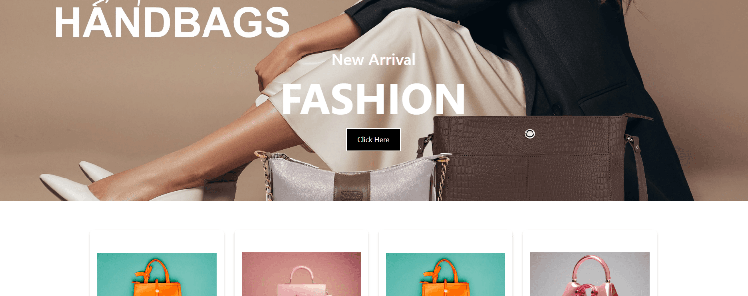 E-Commerce Hand-Purse Webiste