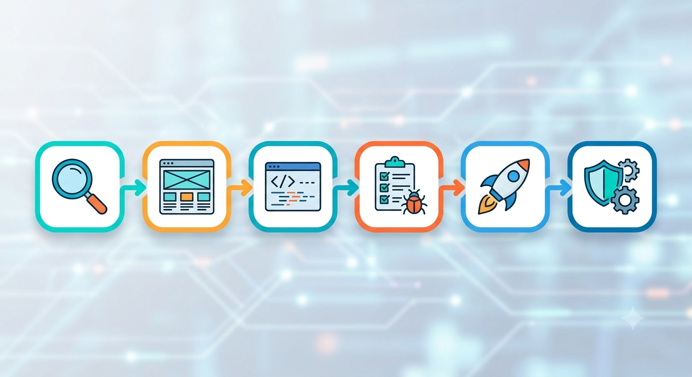 web design development with web rise agency and Website Development Steps and Solutions Process in delhi ncr